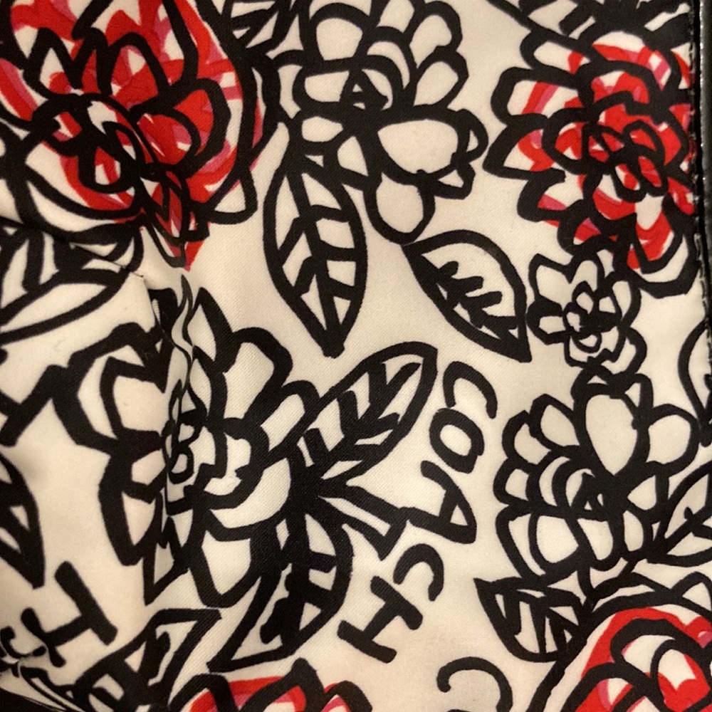 NWT Coach Satin Printed Shoulder Bag - Picture 3 of 6